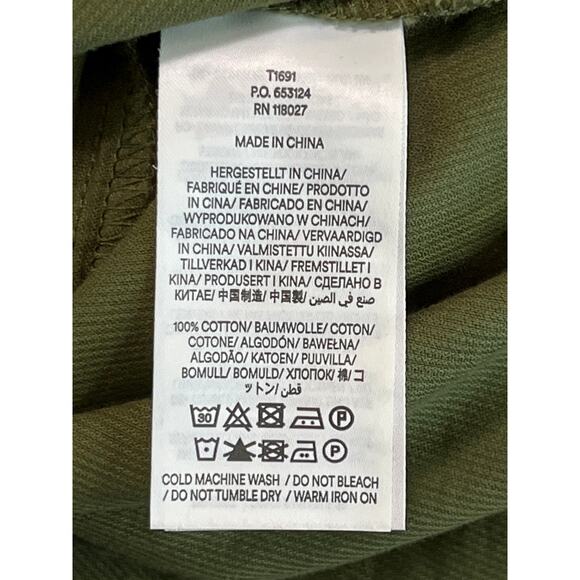 Boden Olive Green Corduroy Button Down Shirt Size Womens 8 100% Cotton Soft Fall - Picture 9 of 9